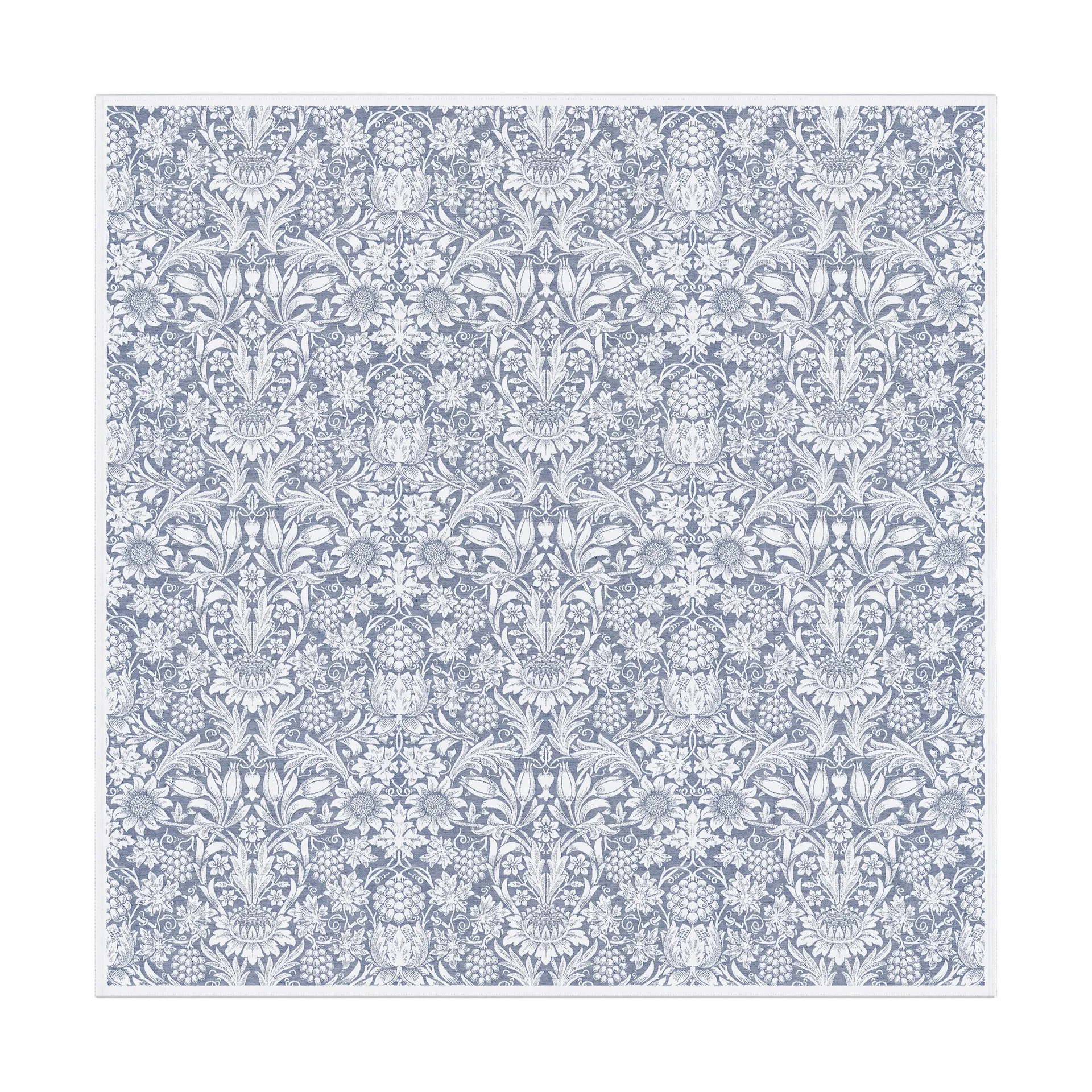 Sunflower borddug 150x150 cm, Blå Ekelund Linneväveri