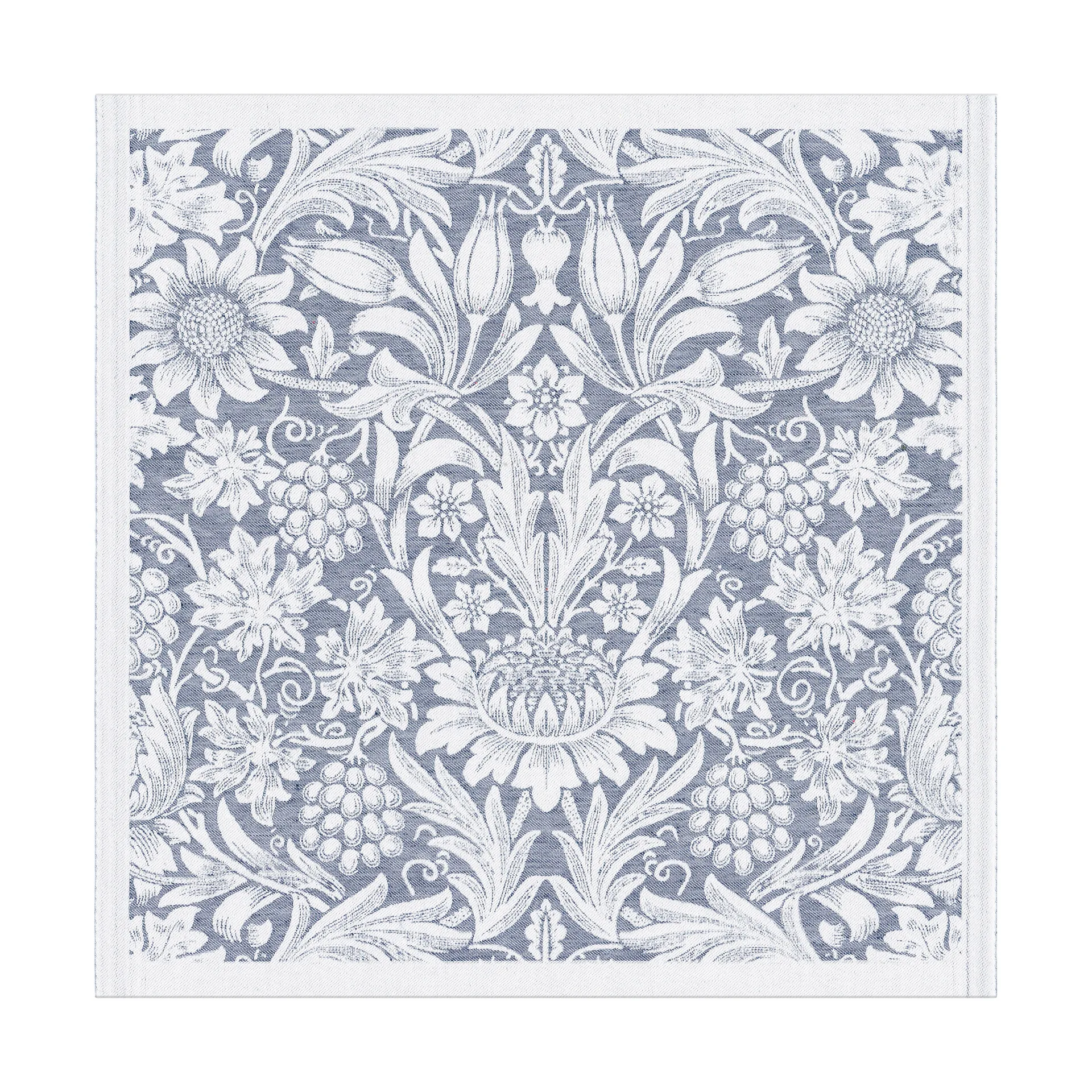 Sunflower serviet 50x50 cm, Blå Ekelund Linneväveri