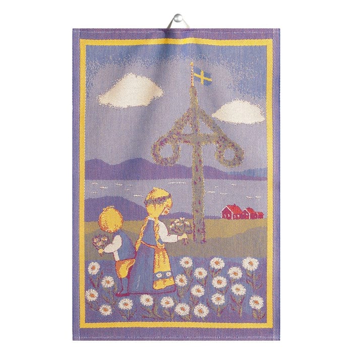 Svensk Sommar viskestykke - 35 x 50 cm - Ekelund Linneväveri