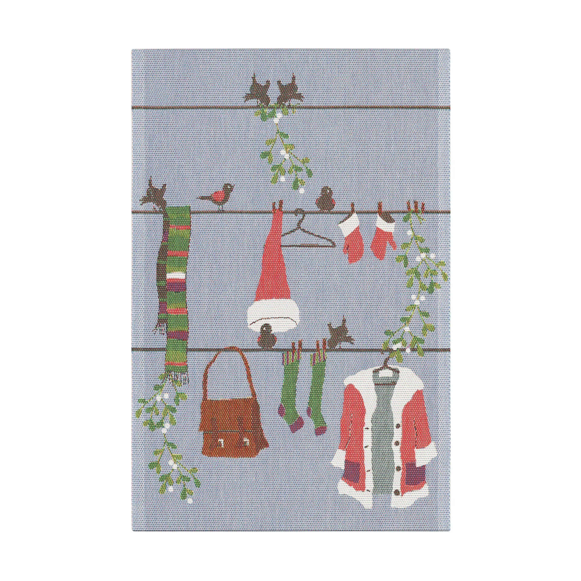 Tomtelina viskestykke 40x60 cm, Multi Ekelund Linneväveri