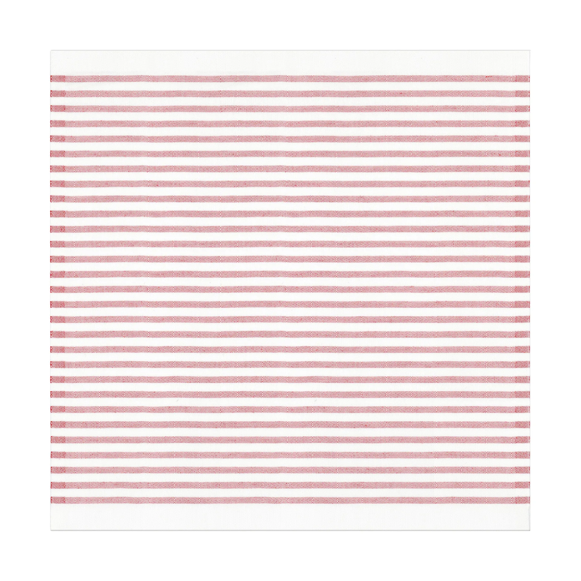 Tvärs stofserviet 50x50 cm, Rød Ekelund Linneväveri