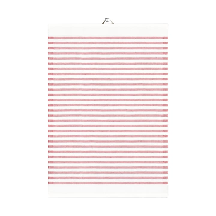 Tvärs viskestykke rød - 35x50 cm - Ekelund Linneväveri