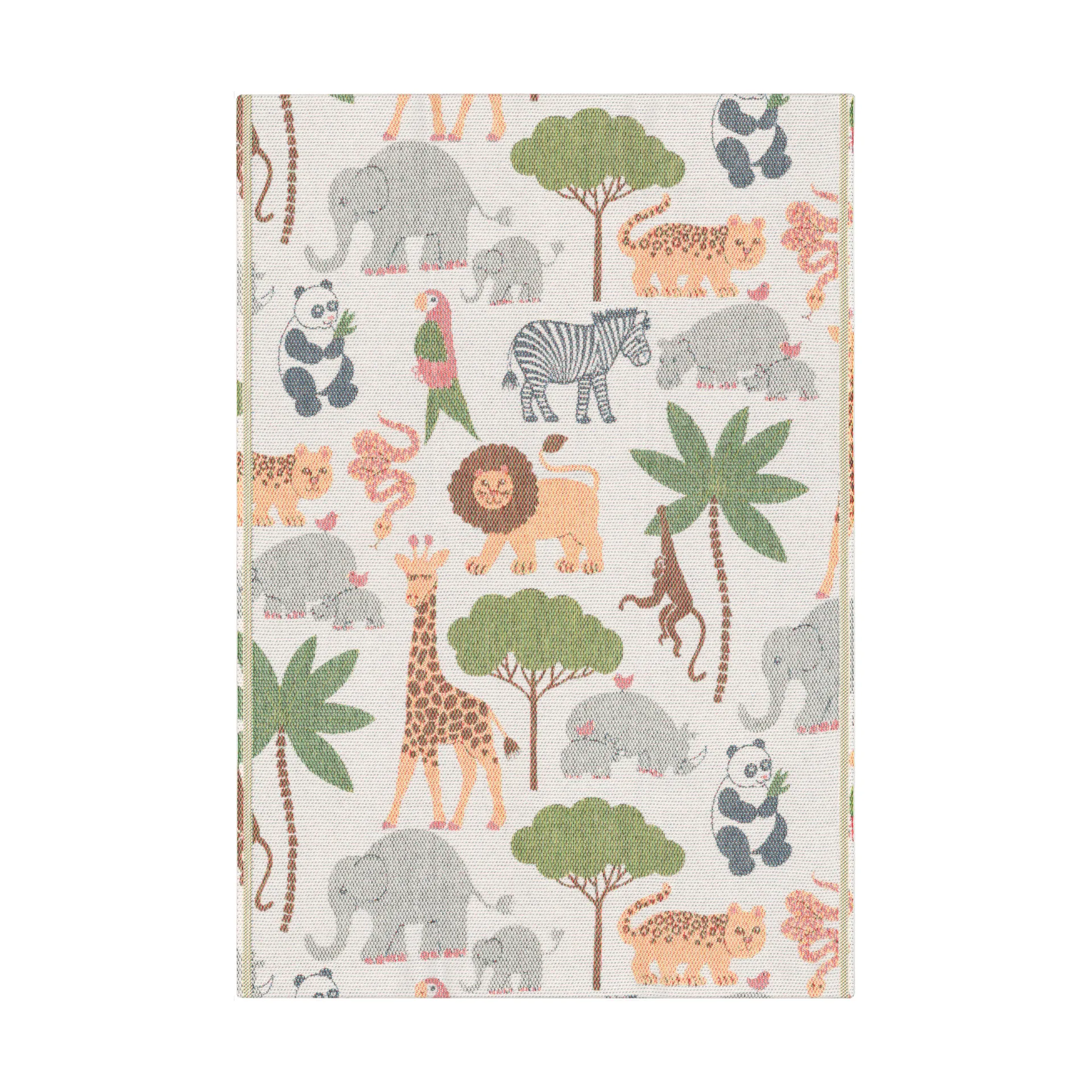 Vilda Vänner baby tæppe 72x105 cm, Flerfarvet Ekelund Linneväveri