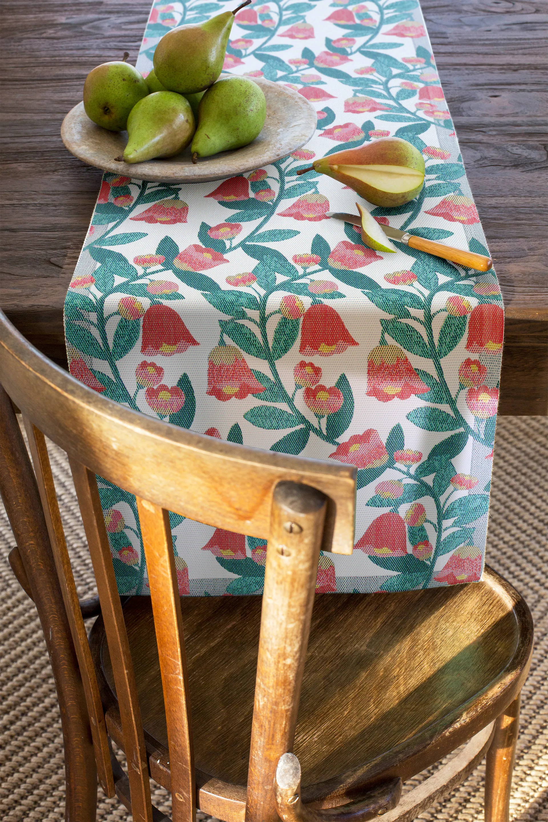 Waveflower løber, 35x120 cm Ekelund Linneväveri