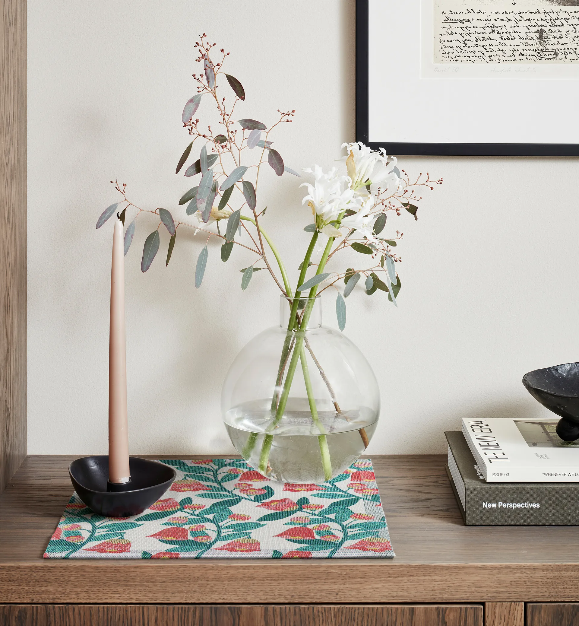 Waveflower serviet, 35x35 cm Ekelund Linneväveri