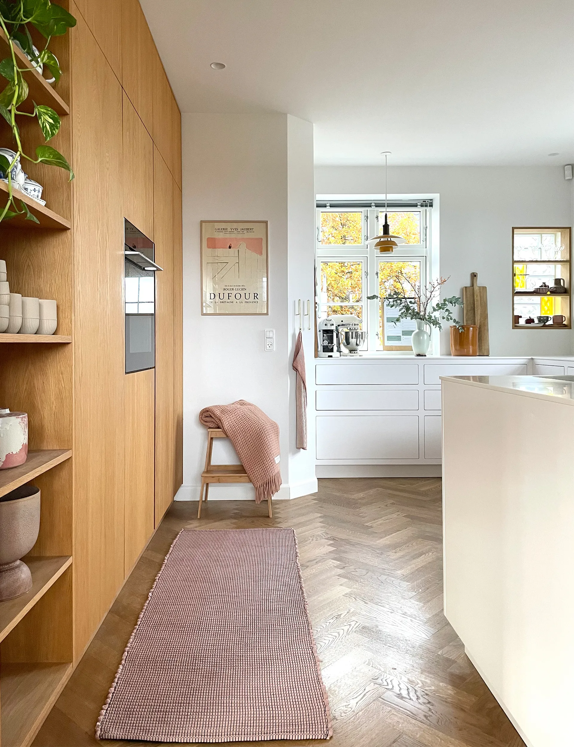 Hazelnut tæppe 60x180 cm, Light rose Elvang Denmark