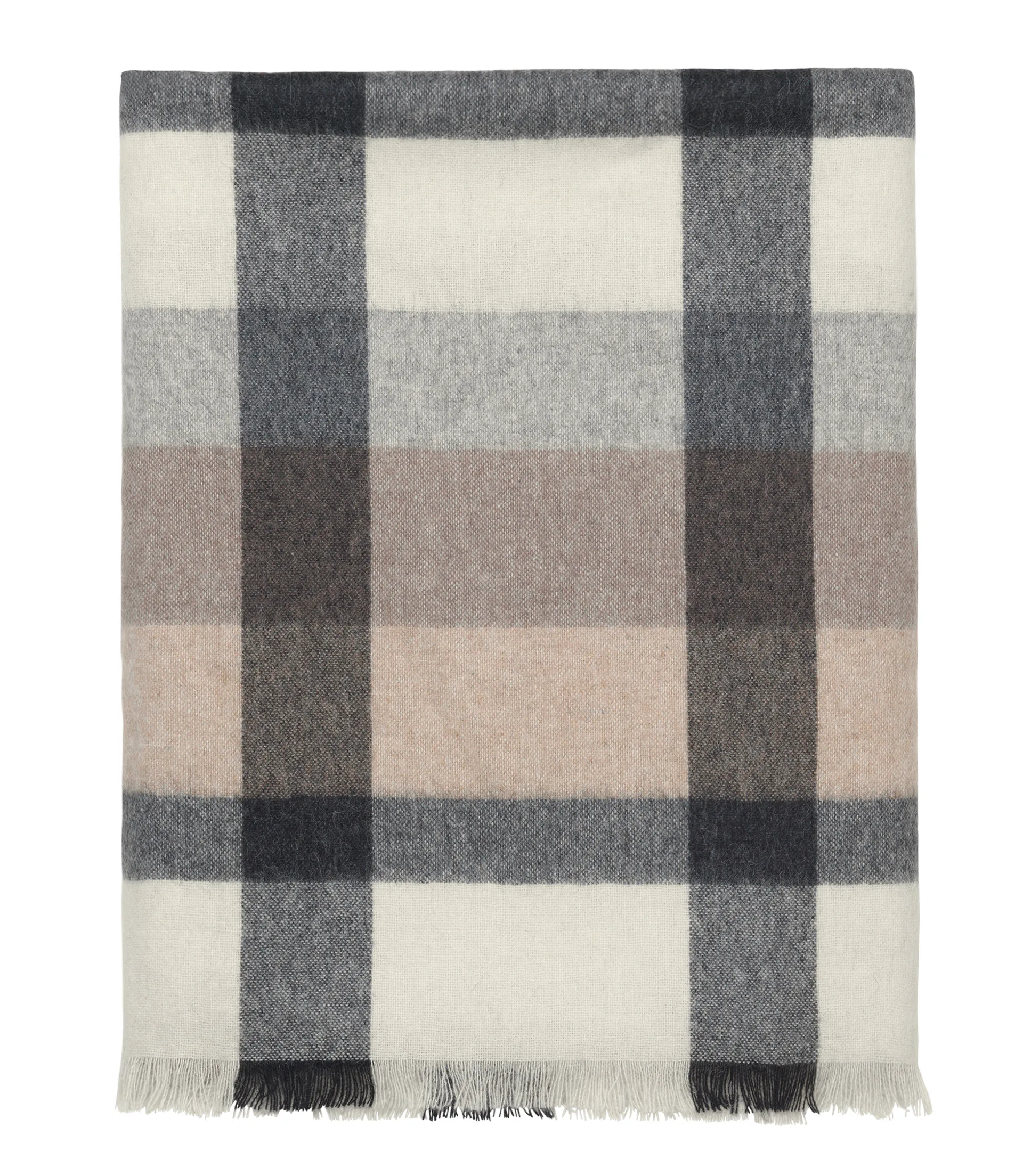 Intersection plaid 130x190 cm, Camel/Grey Elvang Denmark