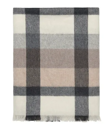 Intersection plaid 130x190 cm - Camel/Grey - Elvang Denmark