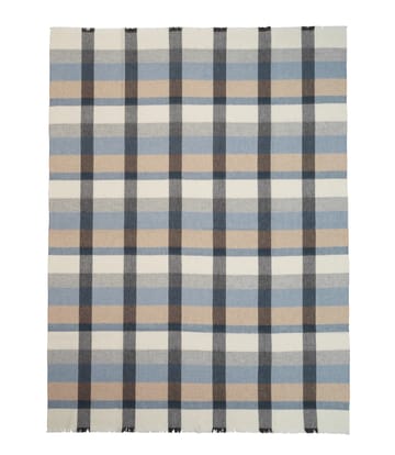 Intersection plaid 130x190 cm - Ocean blue/Grey - Elvang Denmark