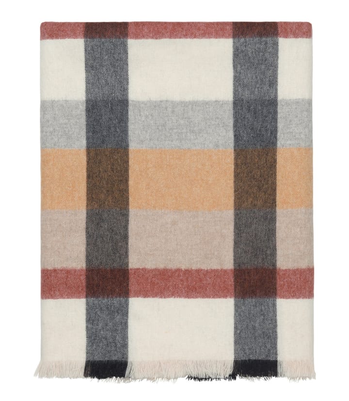 Intersection plaid 130x190 cm - Rusty red/Grey - Elvang Denmark