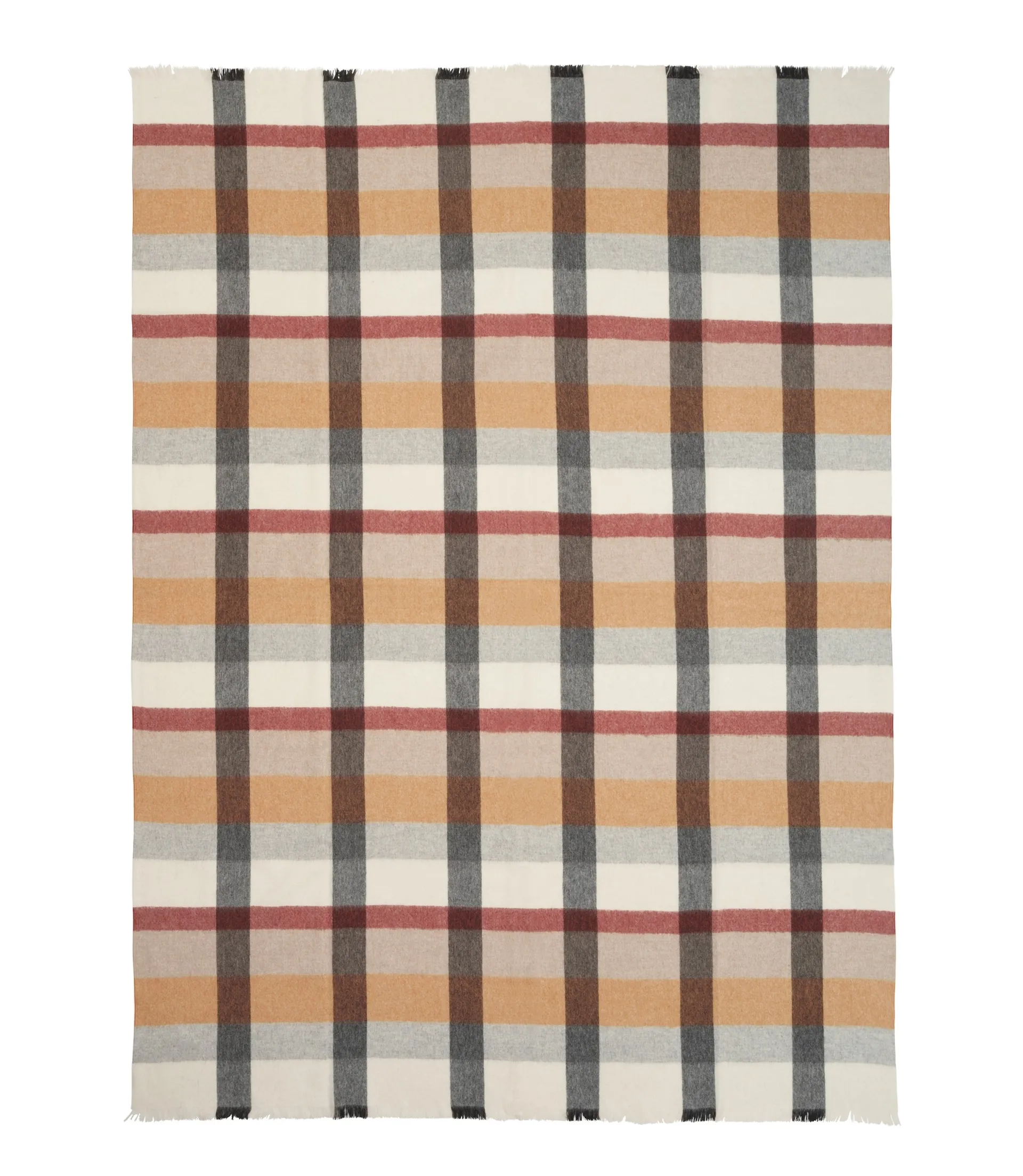 Intersection plaid 130x190 cm, Rusty red/Grey Elvang Denmark