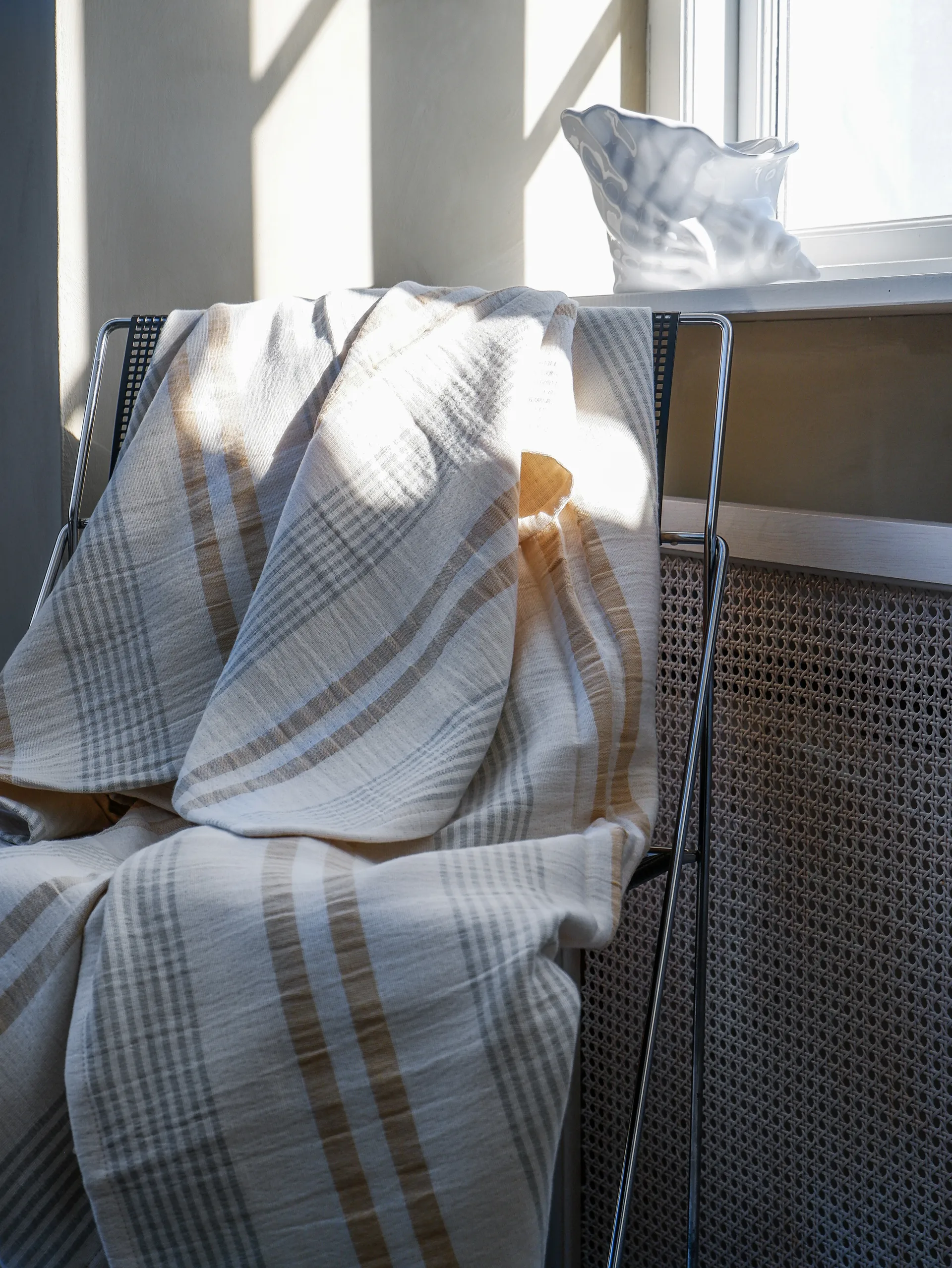 Iris plaid 130x215 cm, Yellow/Green Elvang Denmark