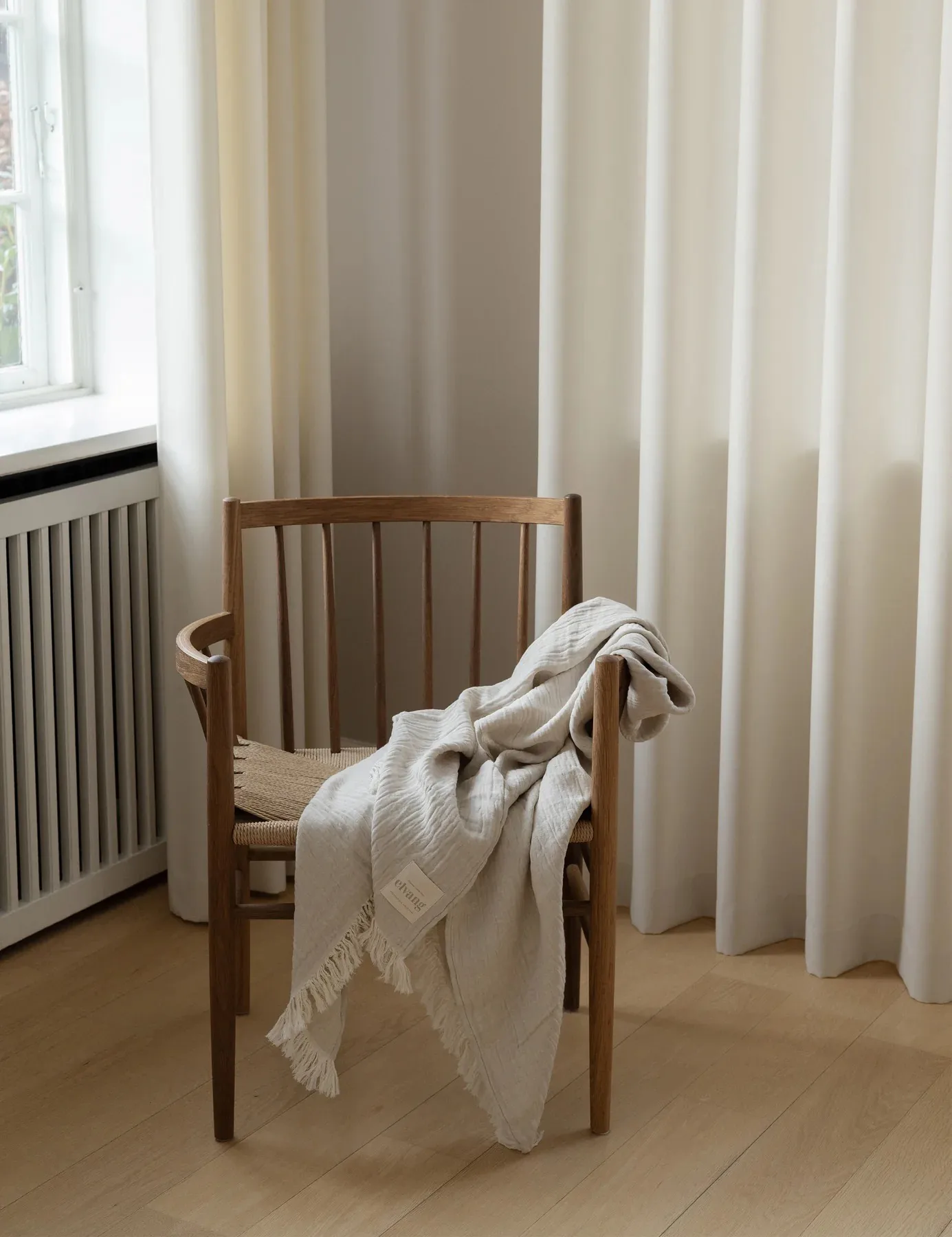 Lavender plaid 130x180 cm, Beige Elvang Denmark