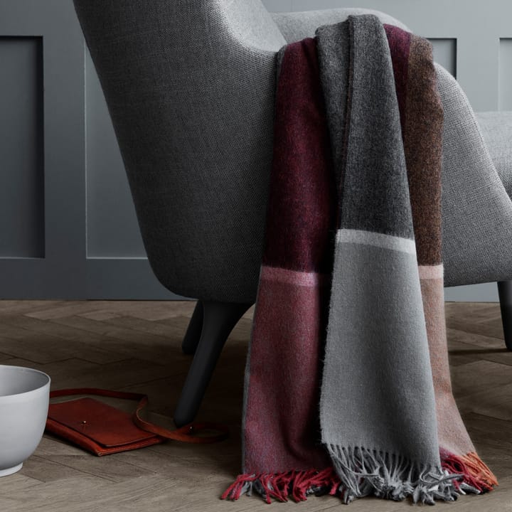 Manhattan plaid, terracotta-red magma Elvang Denmark
