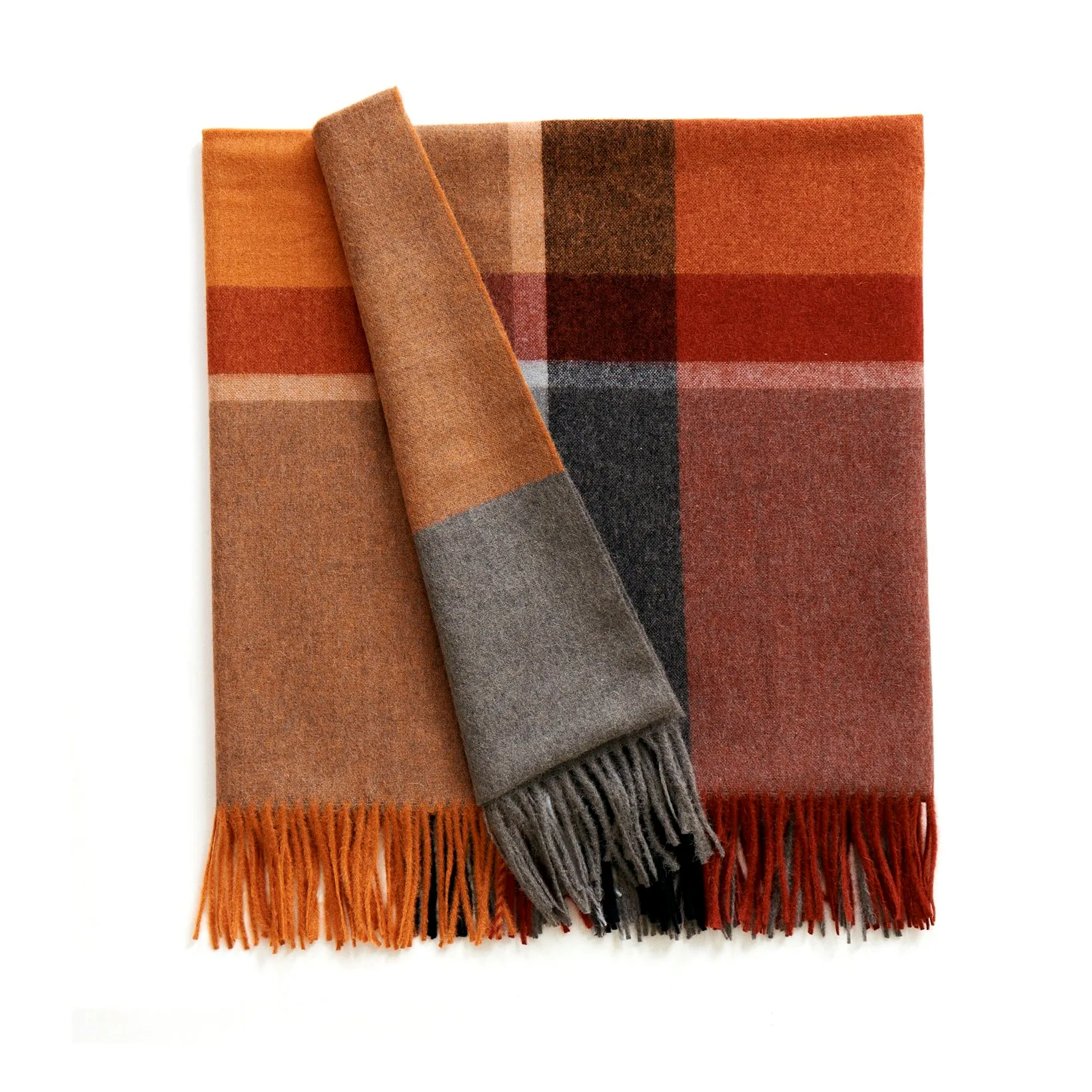Manhattan plaid, terracotta-red magma Elvang Denmark