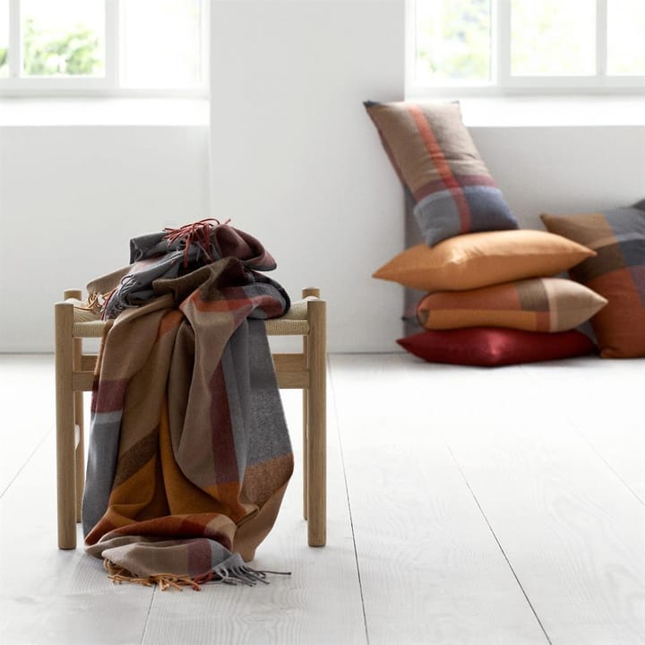 Manhattan plaid, terracotta-red magma Elvang Denmark
