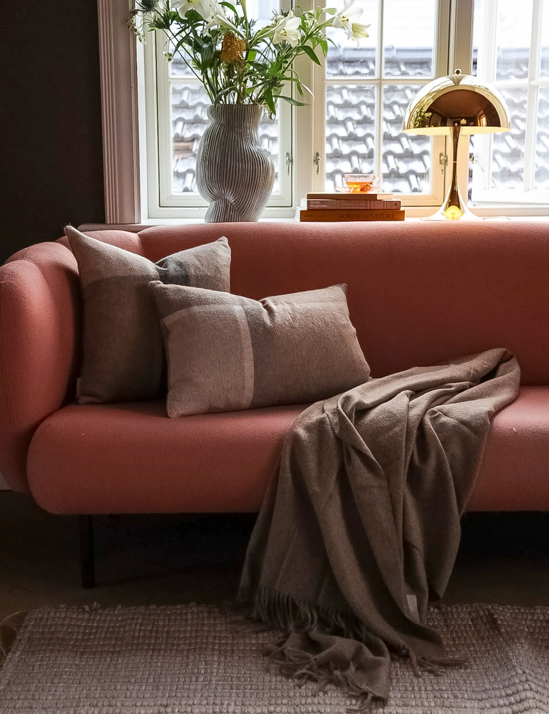 Manhattan pudebetræk 50x50 cm, Beige Elvang Denmark