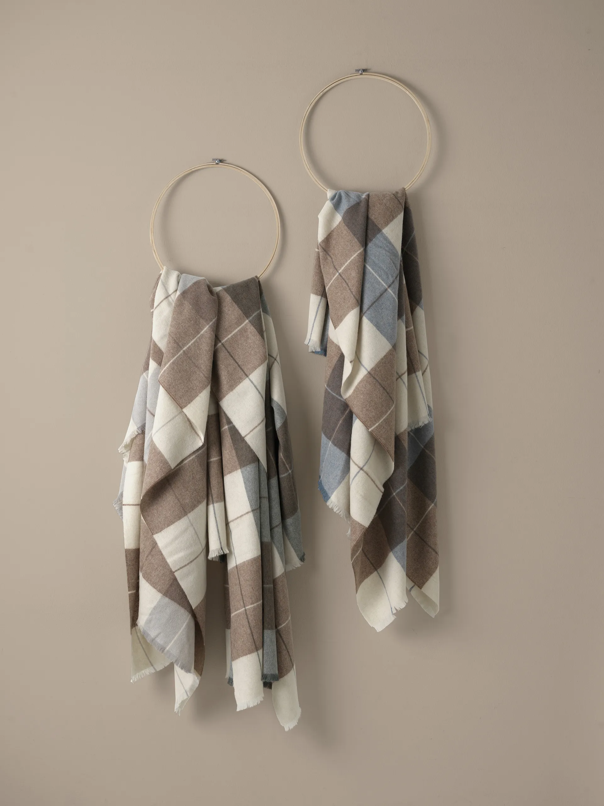 Scotch plaid 130x190 cm, Camel/Grey Elvang Denmark