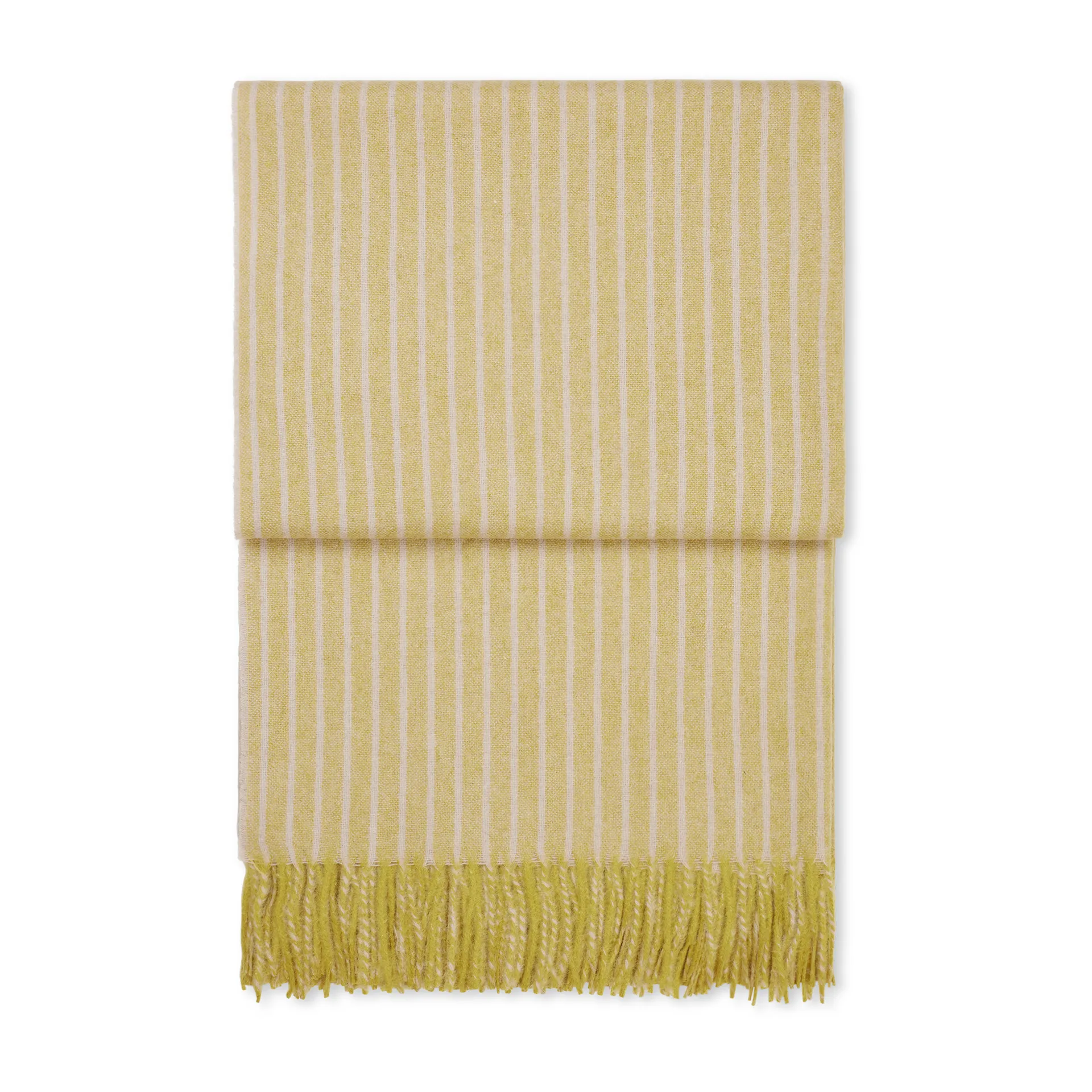 Stripes uldplaid 130x200 cm, Light yellow Elvang Denmark