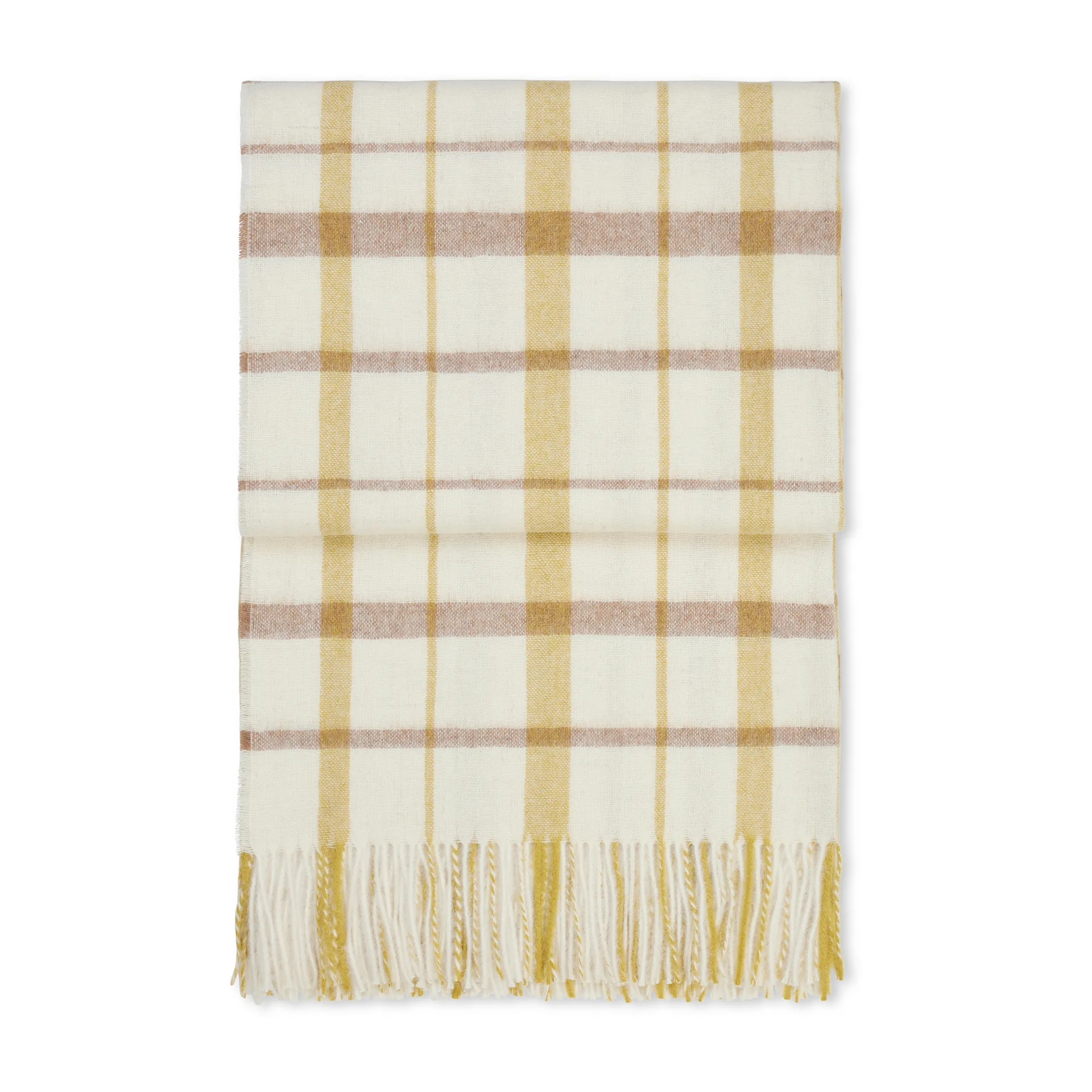 Tweed plaid 130x200 cm, Light yellow Elvang Denmark