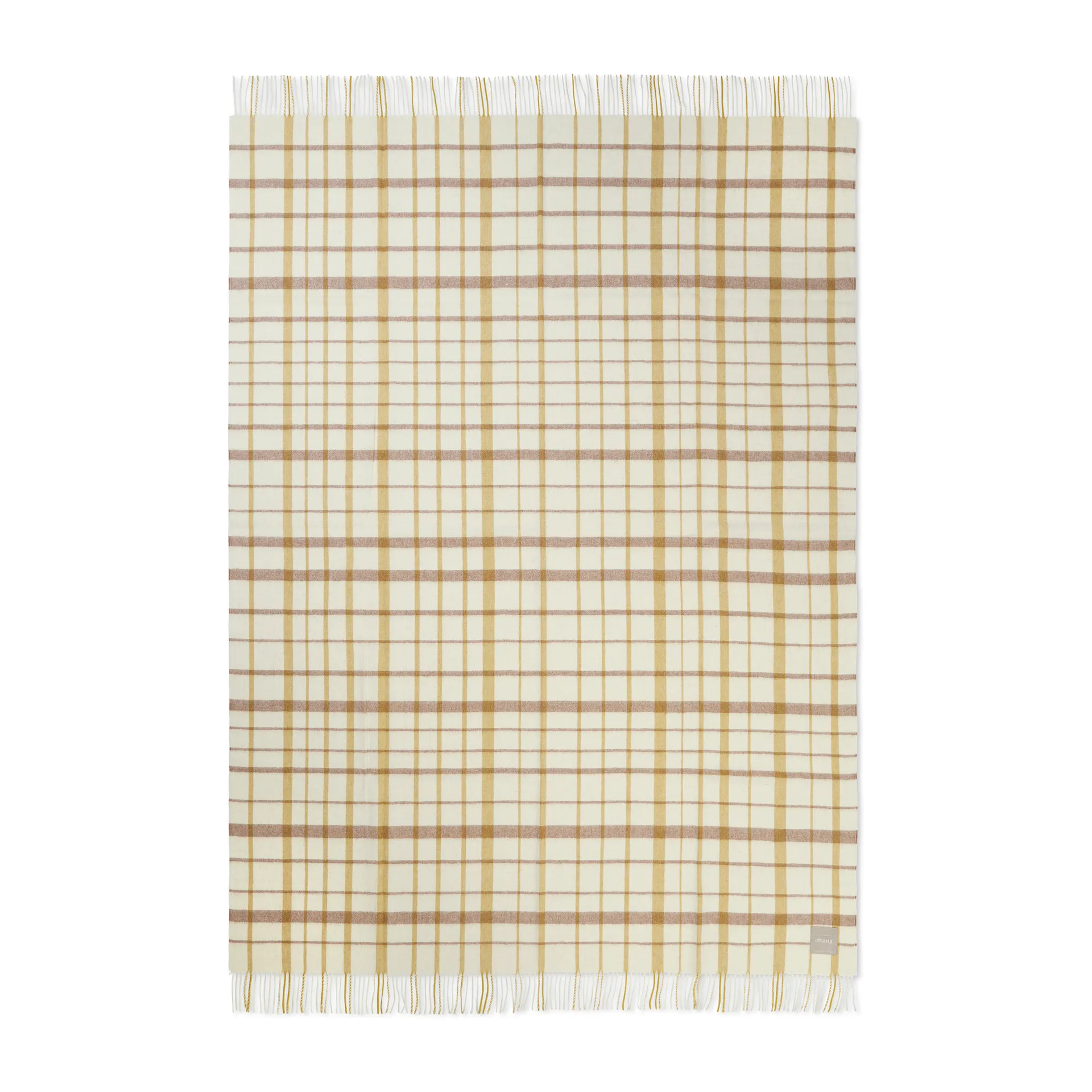 Tweed plaid 130x200 cm, Light yellow Elvang Denmark