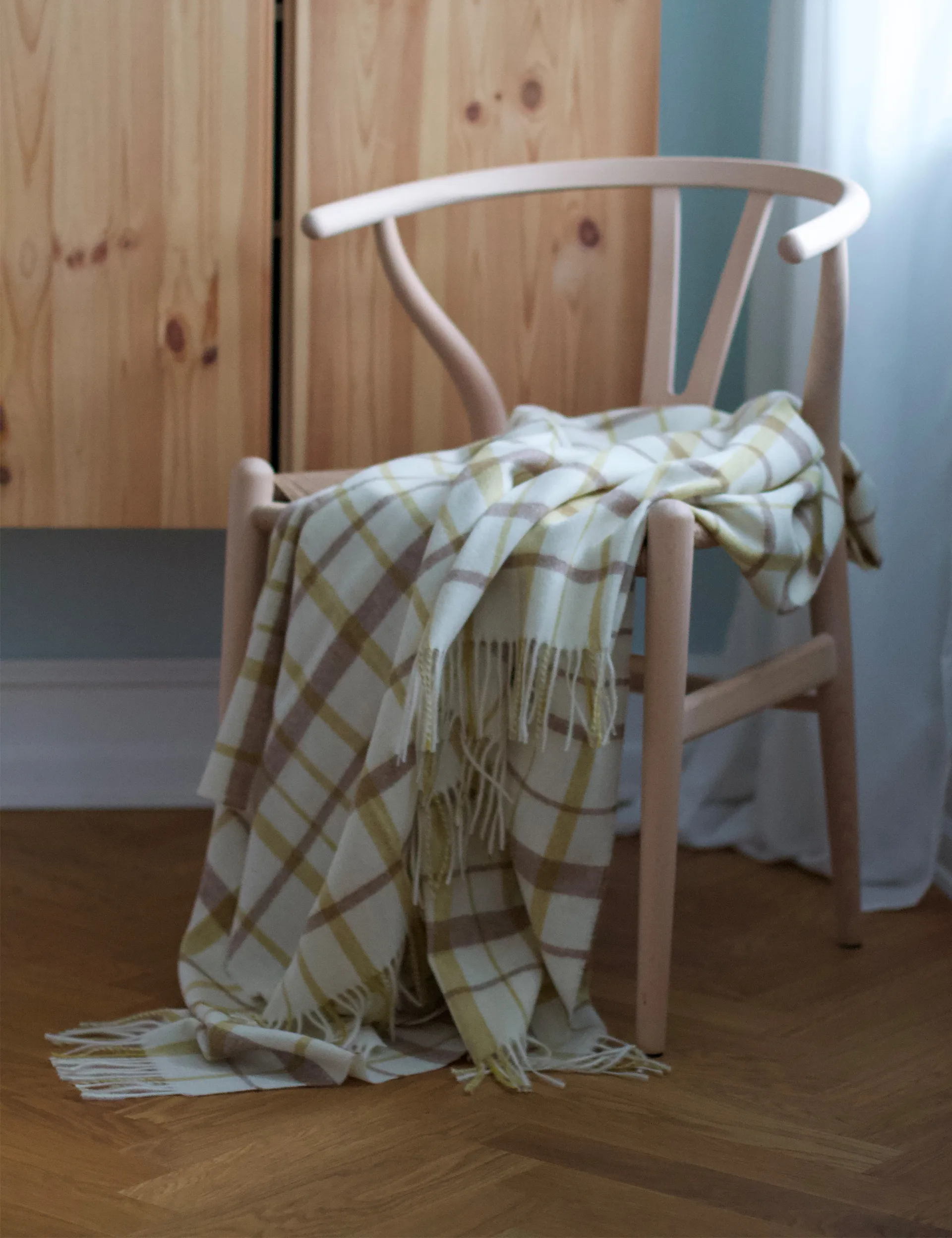 Tweed plaid 130x200 cm, Light yellow Elvang Denmark