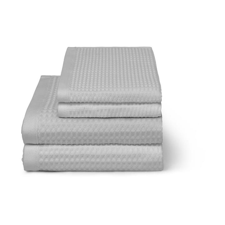 Vaffel badehåndklæde 70x140 cm - Light grey - Elvang Denmark