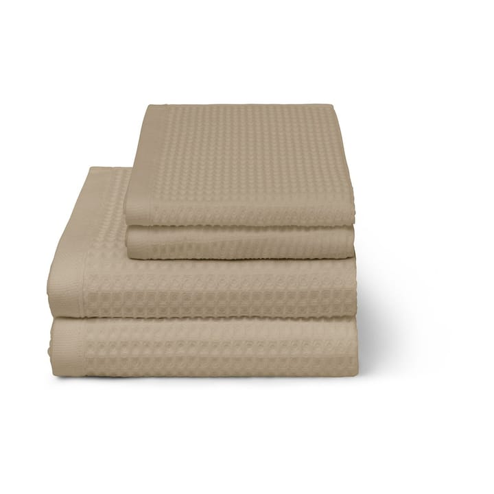 Vaffel badehåndklæde 70x140 cm, Taupe Elvang Denmark