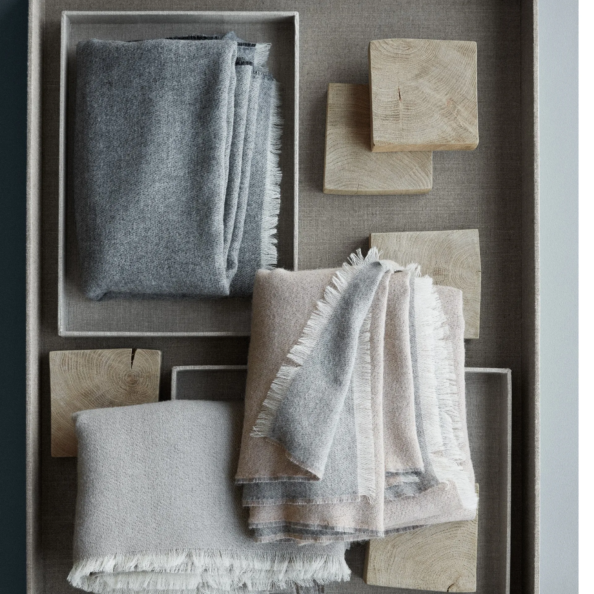 Venice plaid, White-grey Elvang Denmark