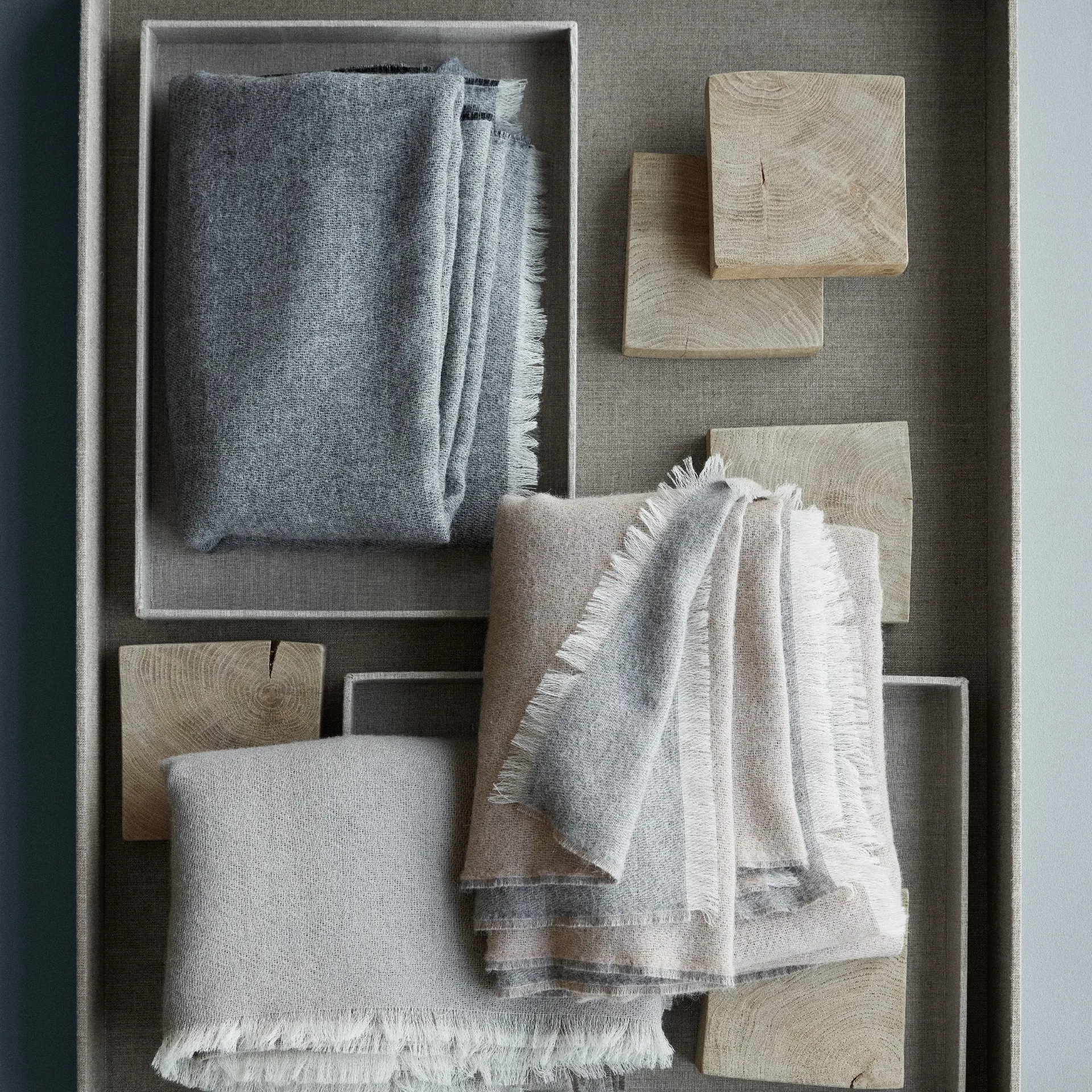 Venice plaid, White-nude Elvang Denmark