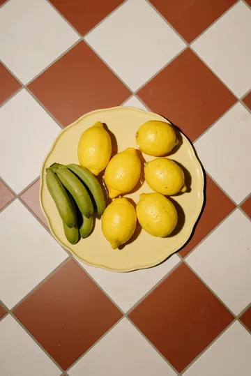 Emile Henry Madeleine serveringsfad - Vanilje, rund - Emile Henry