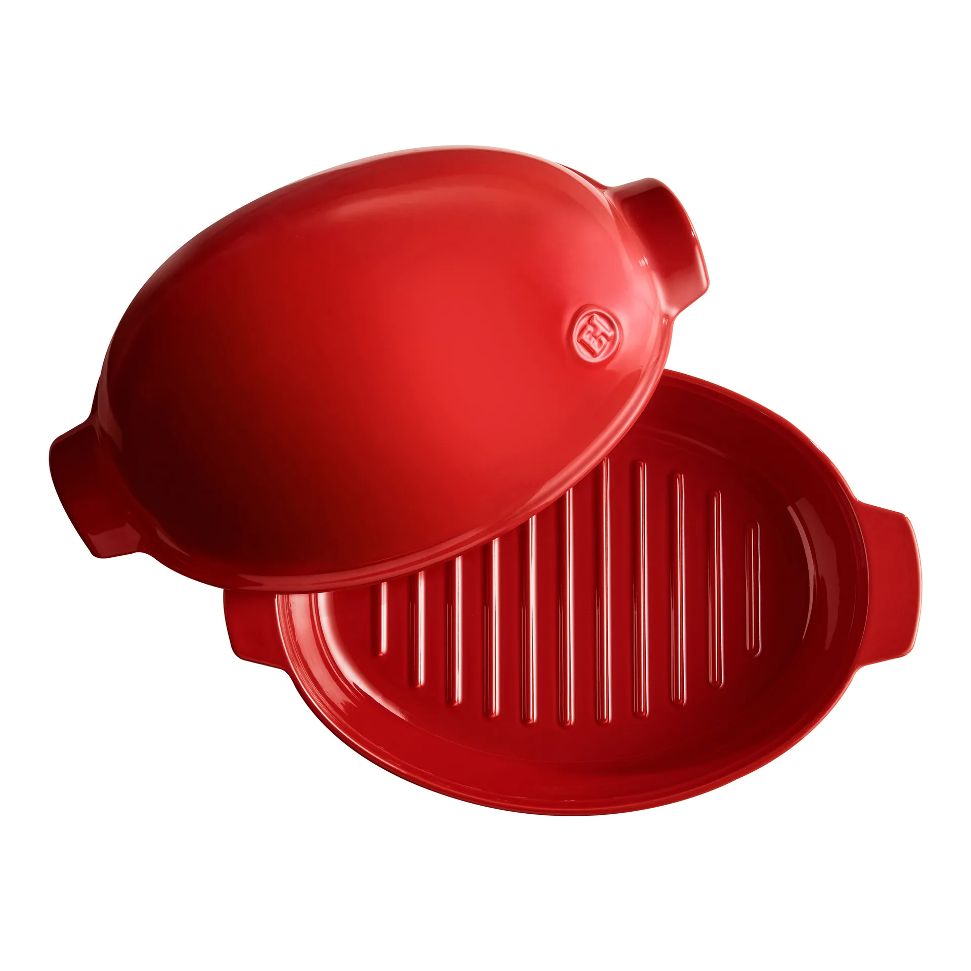 Emile Henry stegeso stor 9 L, Rød Emile Henry