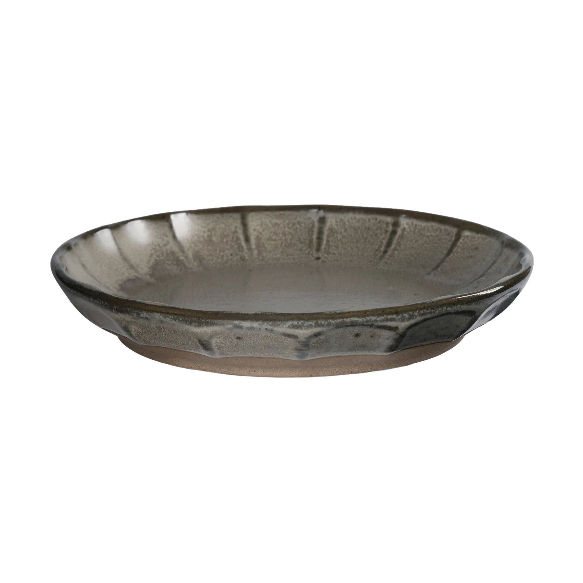 Ernst asiet stentøj, Grå-natur, Ø17x3 cm ERNST