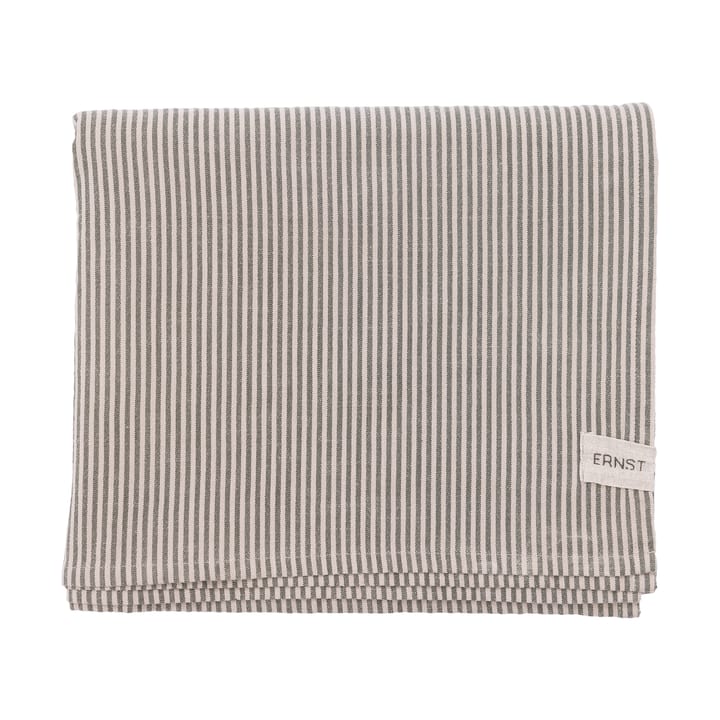 Ernst borddug smalle striber 145x300 cm - Grøn-beige - ERNST