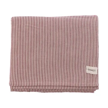 Ernst borddug smalle striber 145x300 cm - Rød-beige - ERNST