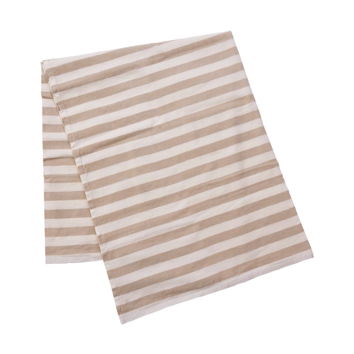 Ernst borddug stribet 145x300 cm - Beige-hvid - ERNST