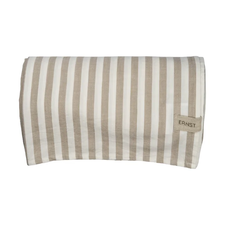 Ernst borddug stribet 145x300 cm - Beige-hvid - ERNST