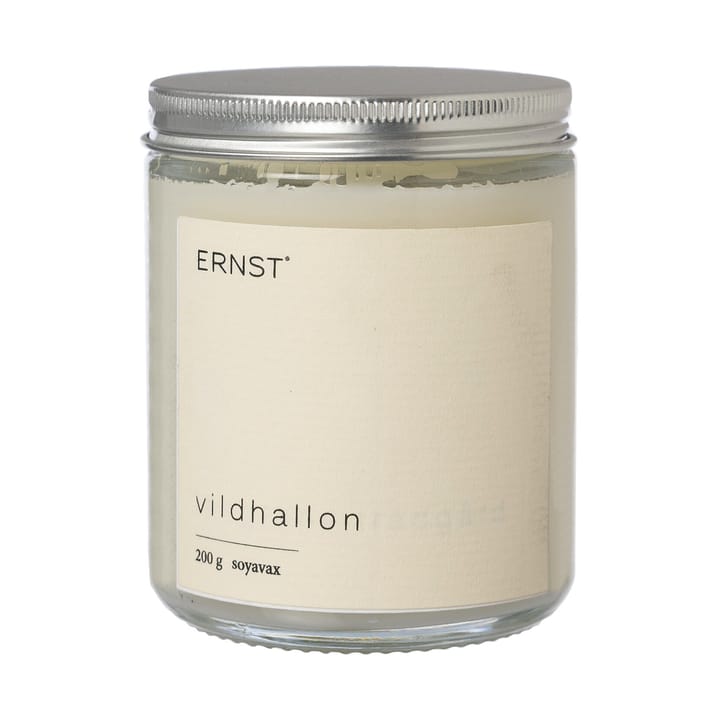 Ernst duftlys i glas med låg Ø7,2 cm - Vilde hindbær - ERNST