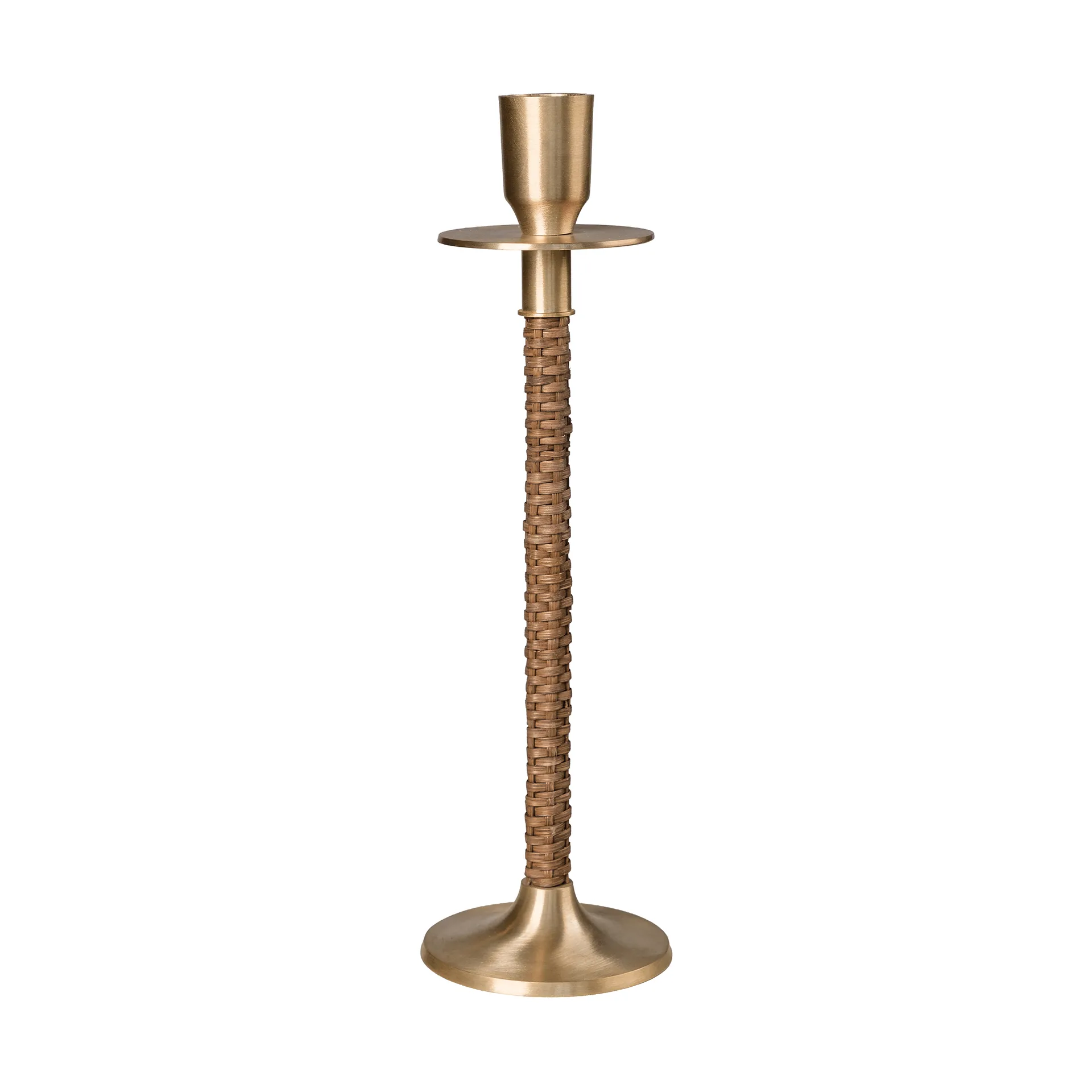 Ernst flettet lysestage, Messing, Ø8x25 cm ERNST