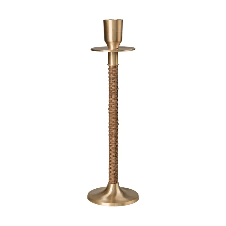 Ernst flettet lysestage - Messing, Ø8x25 cm - ERNST