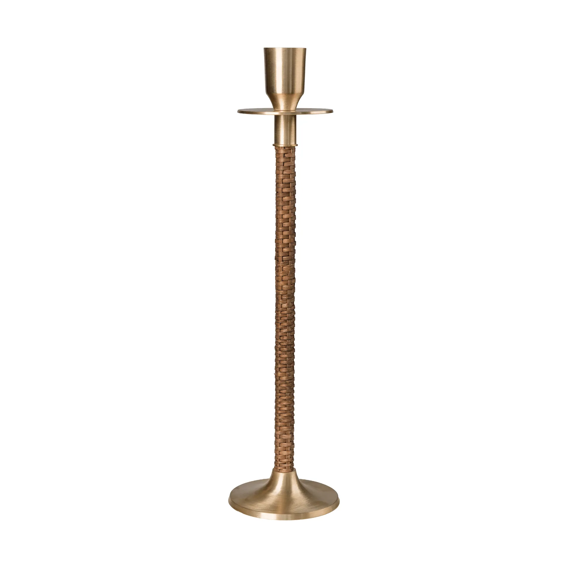Ernst flettet lysestage, Messing, Ø8x30 cm ERNST