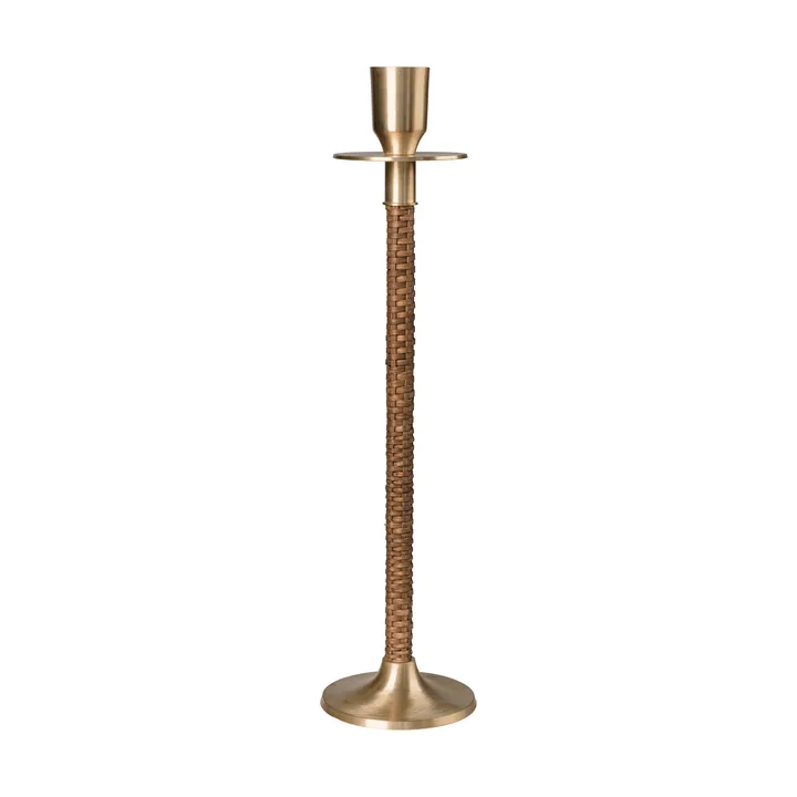 Ernst flettet lysestage - Messing, Ø8x30 cm - ERNST