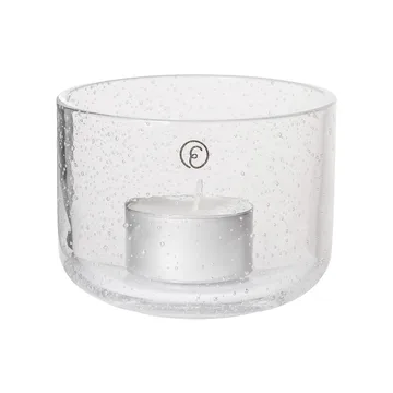 Ernst fyrfadsstage i glas - Ø8x6 cm - ERNST