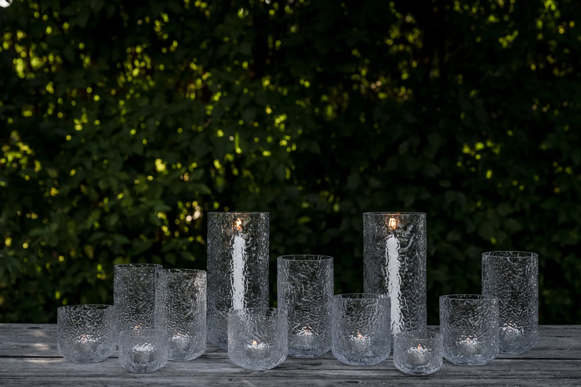 Ernst fyrfadsstage mønstret, Ø9x15 cm ERNST