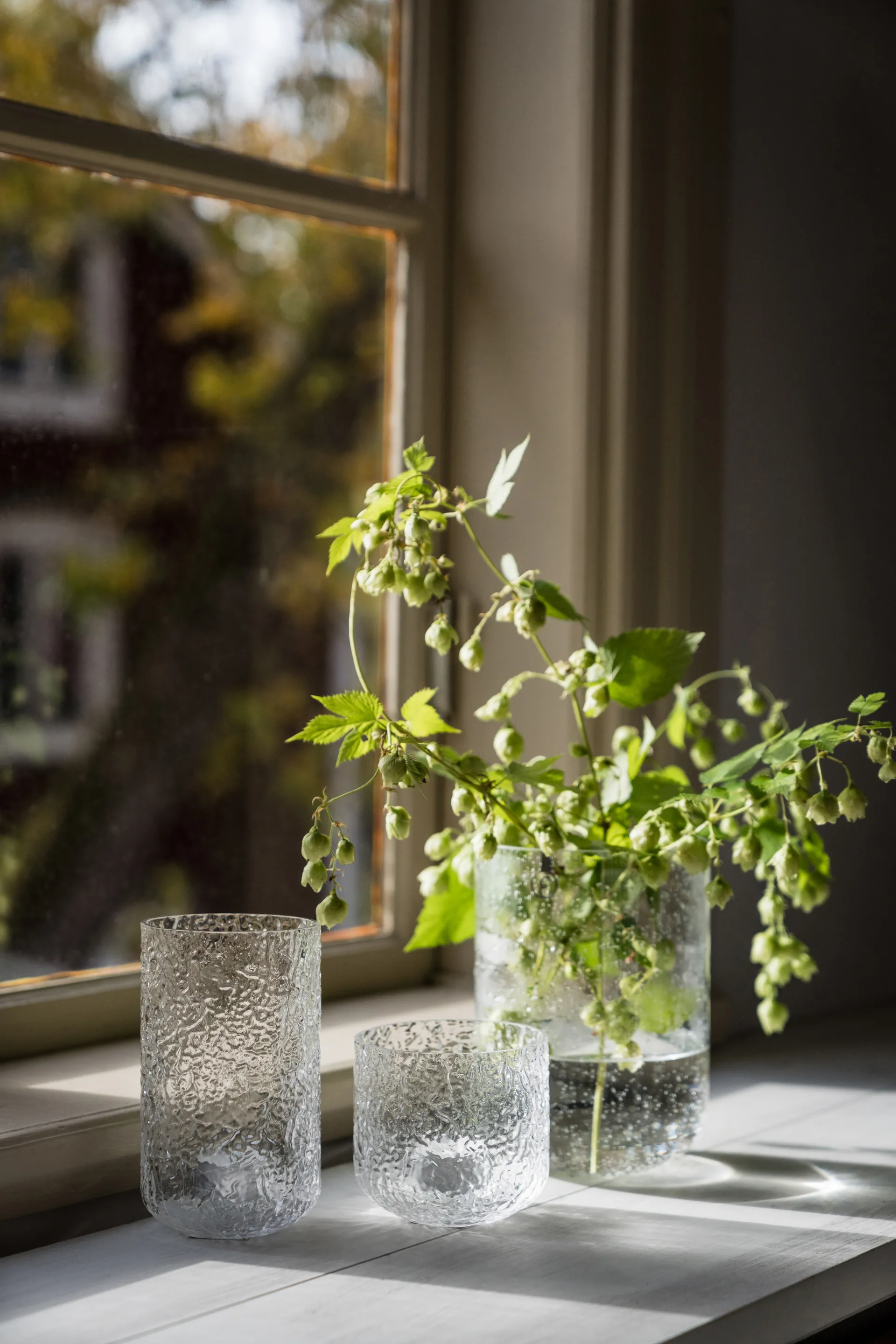 Ernst fyrfadsstage mønstret, Ø9x15 cm ERNST