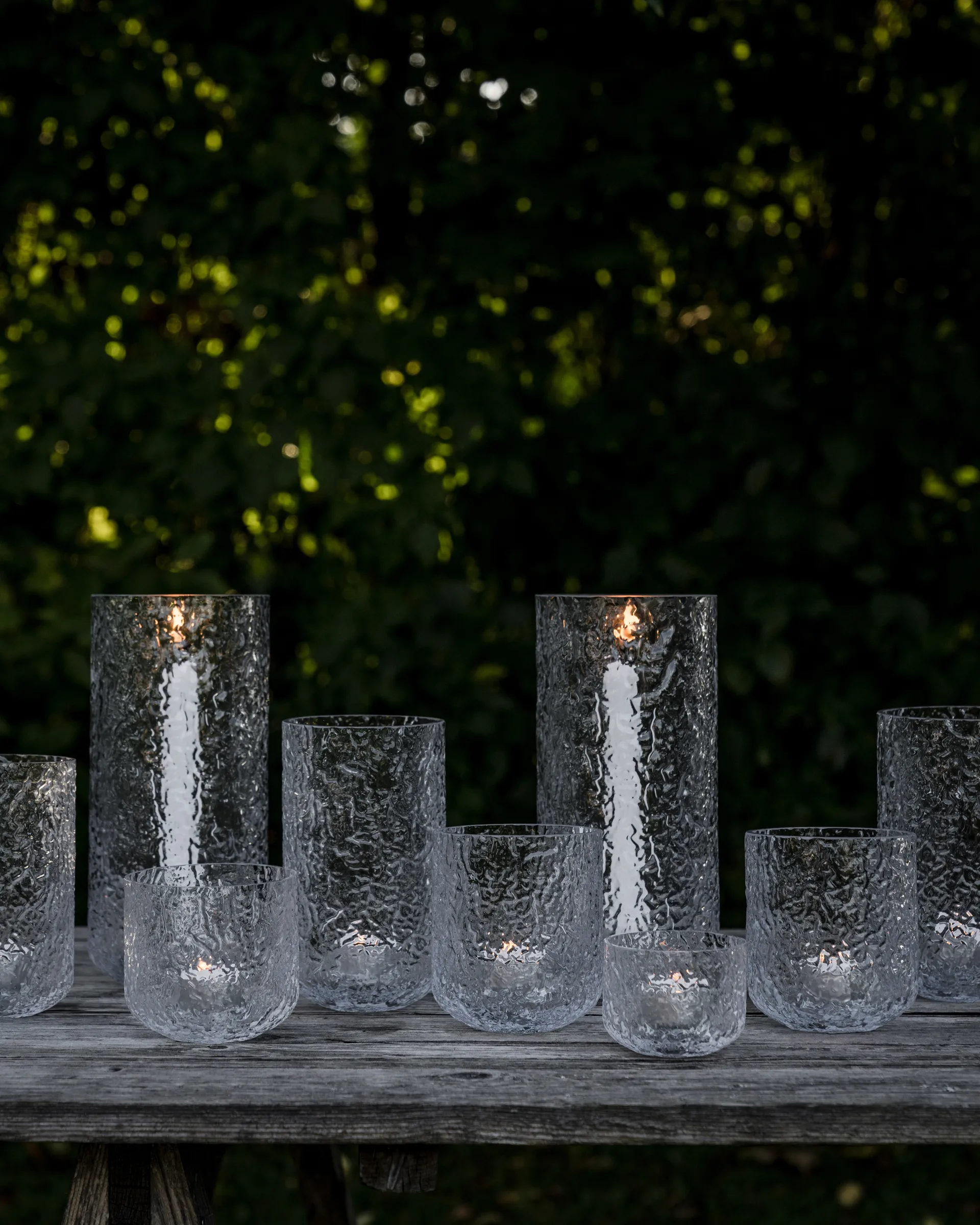 Ernst fyrfadsstage til kronlys mønstret, Ø11x25 cm ERNST