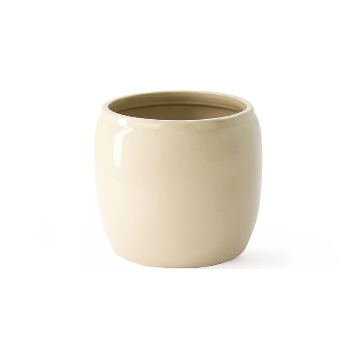 Ernst glaseret urtepotte Ø14 cm - Beige - ERNST