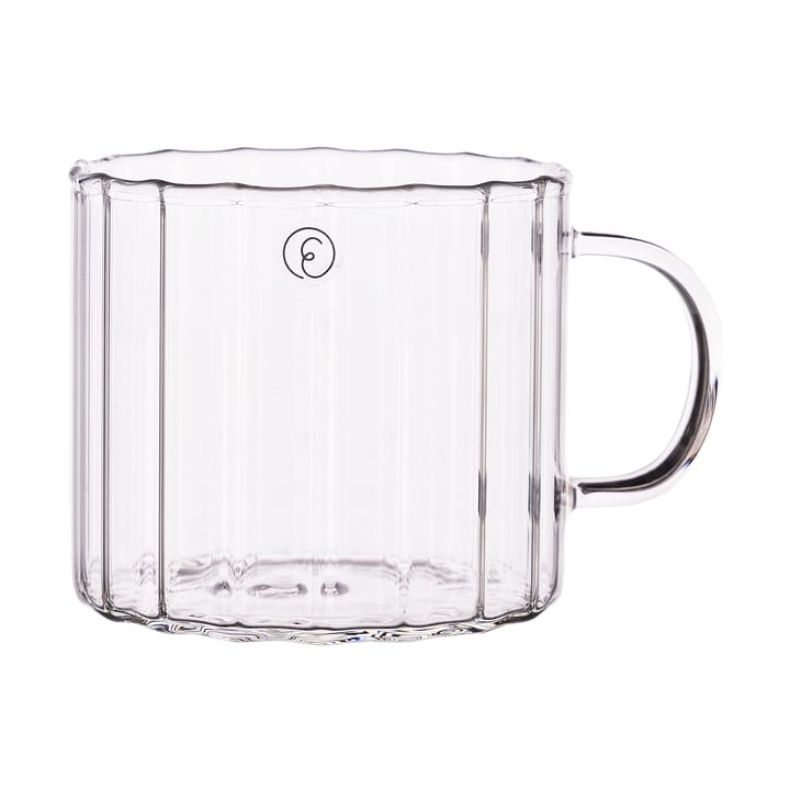Ernst glaskrus rillet Ø8 cm - Klar - ERNST