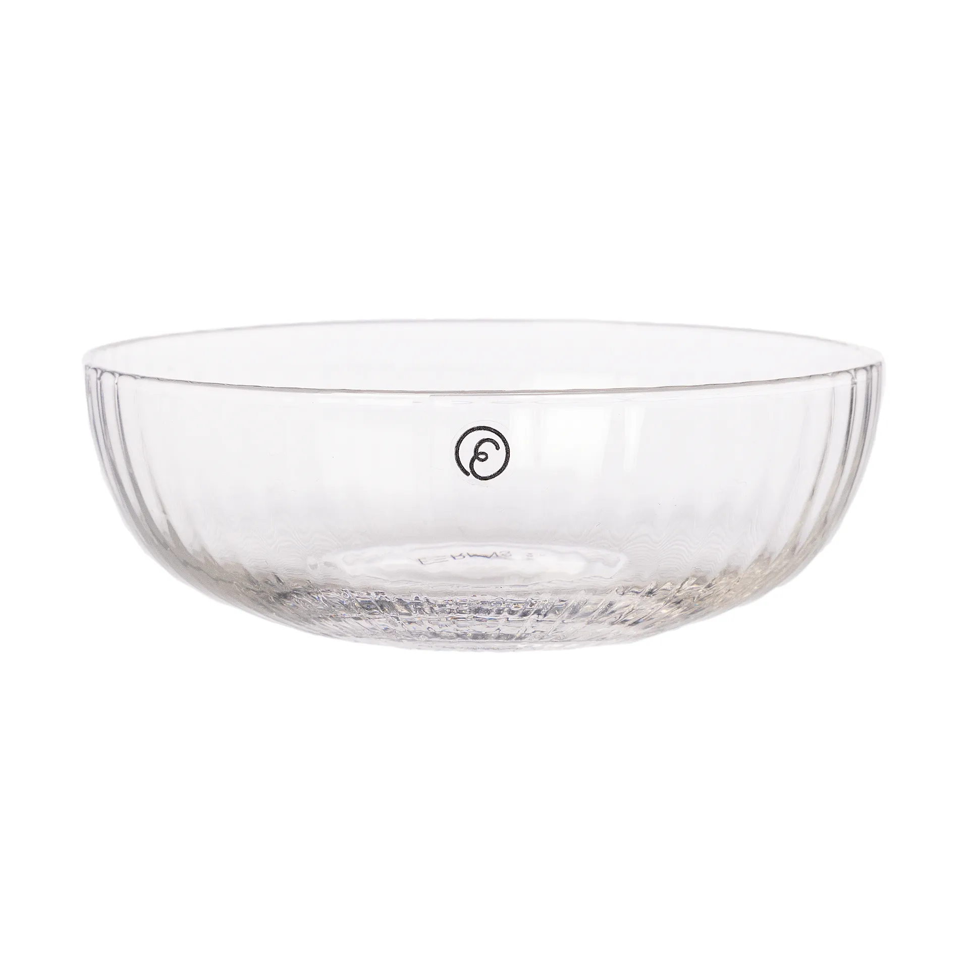 Ernst glasskål rillet Ø13 cm, Klar ERNST