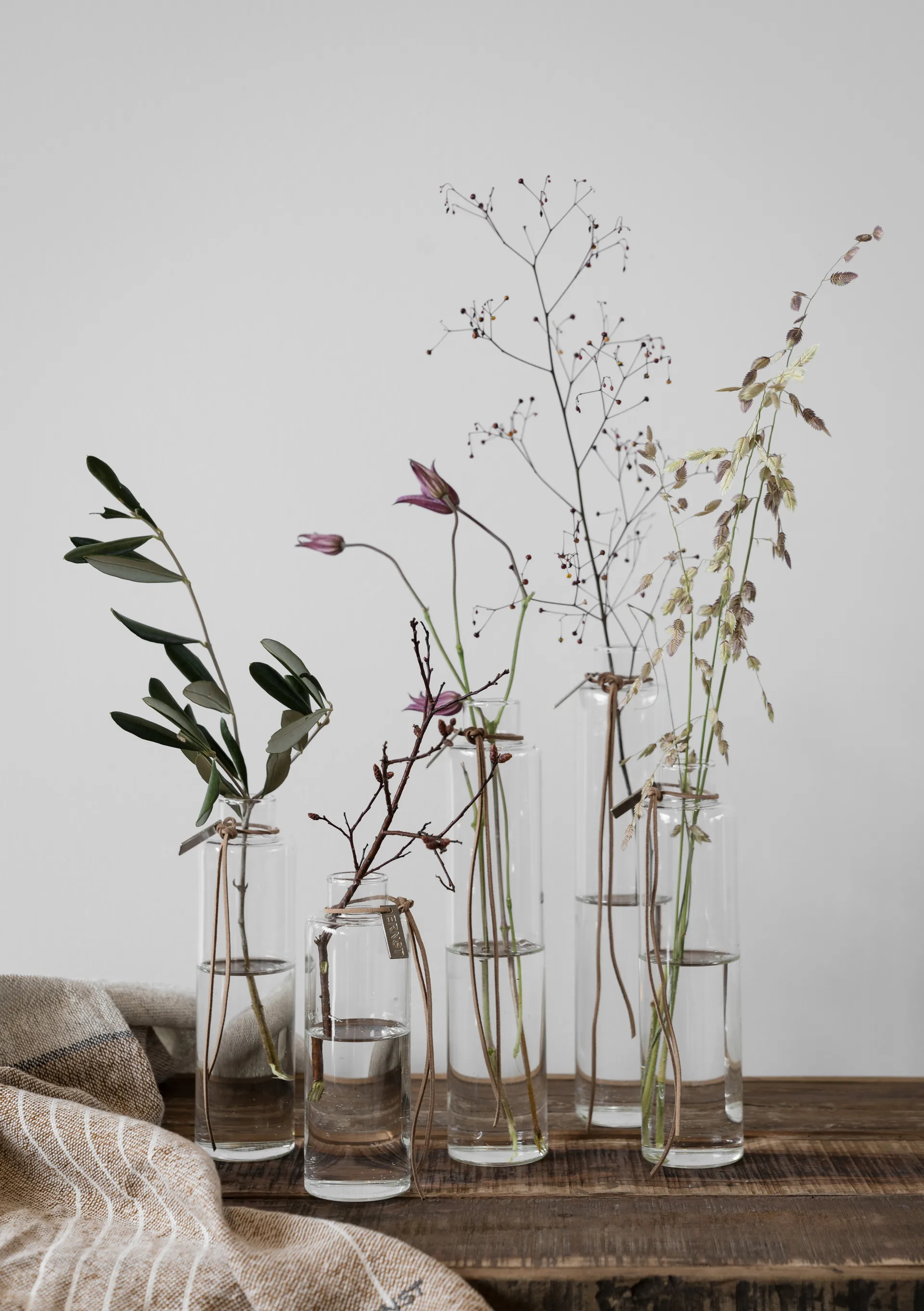 Ernst glasvase Ø5 cm, H 15 cm ERNST